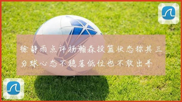 徐静雨点评杨瀚森投篮状态称其三分球心态不稳落低位也不敢出手